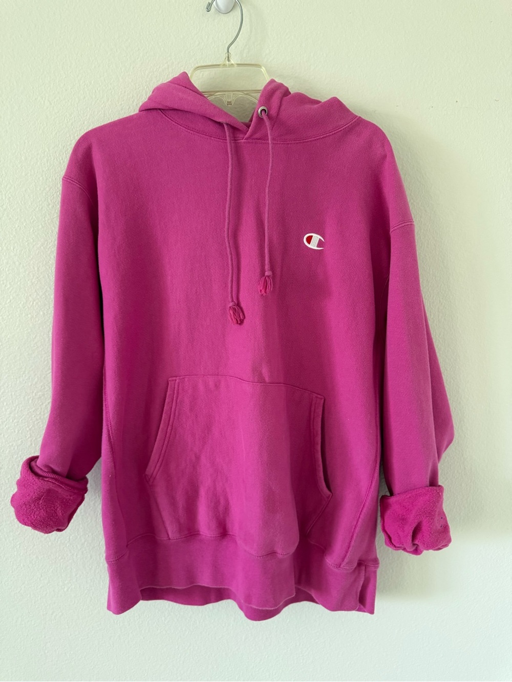 Champion Women's Bright Fuchsia Pullover Hoodie